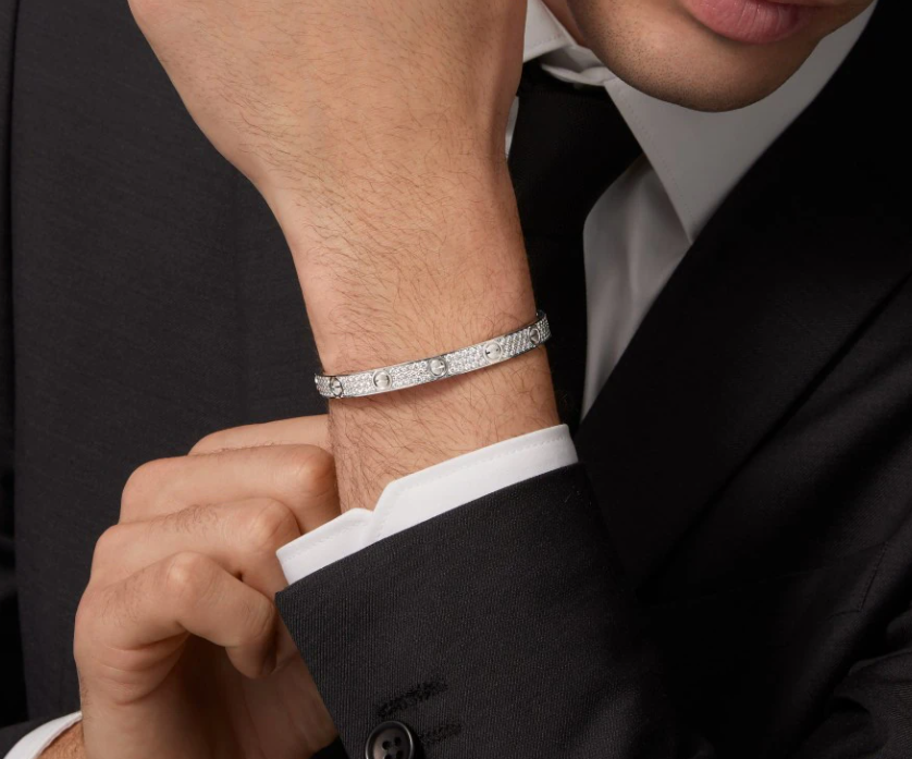 [✨ROSE💎]NEW-LOVE-6.1MM-Width Diamond-Studded Bracelet