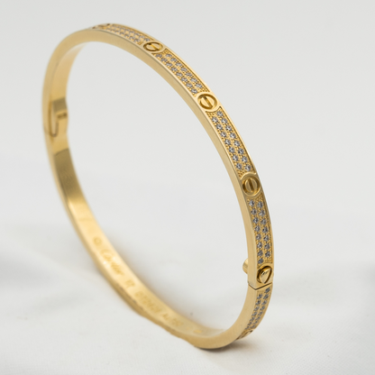 [✨ROSE💎]LOVE BRACELET 3.65MM DIAMOND-PAVED