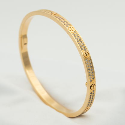 [✨ROSE💎]LOVE BRACELET 3.65MM DIAMOND-PAVED