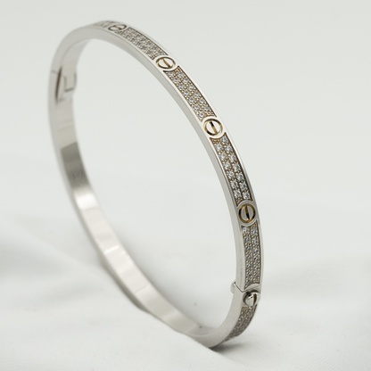 [✨ROSE💎]LOVE BRACELET 3.65MM DIAMOND-PAVED
