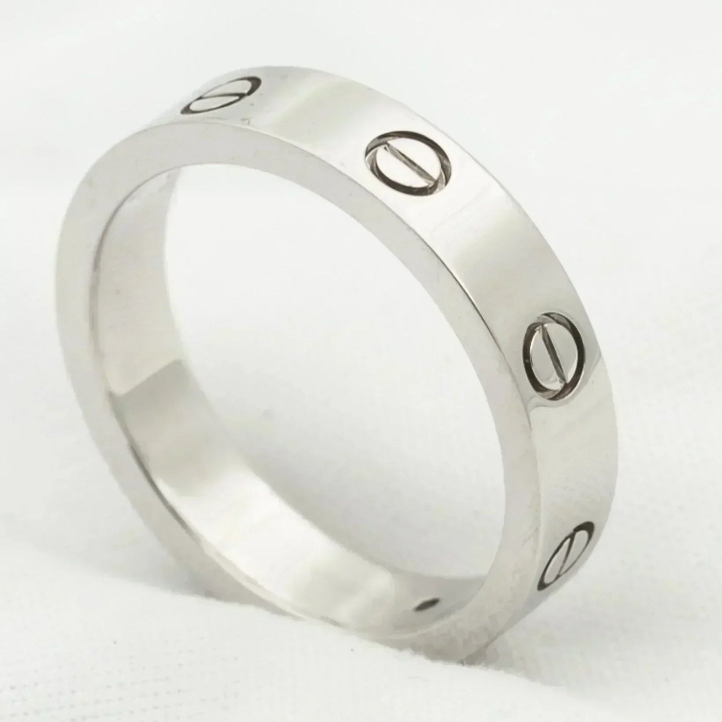 [✨ROSE💎]LOVE RING 4MM 1 DIAMOND SILVER