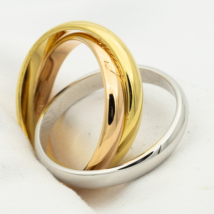 [✨ROSE💎 Jewelry]TRINITY RING GOLD PINK GOLD SILVER