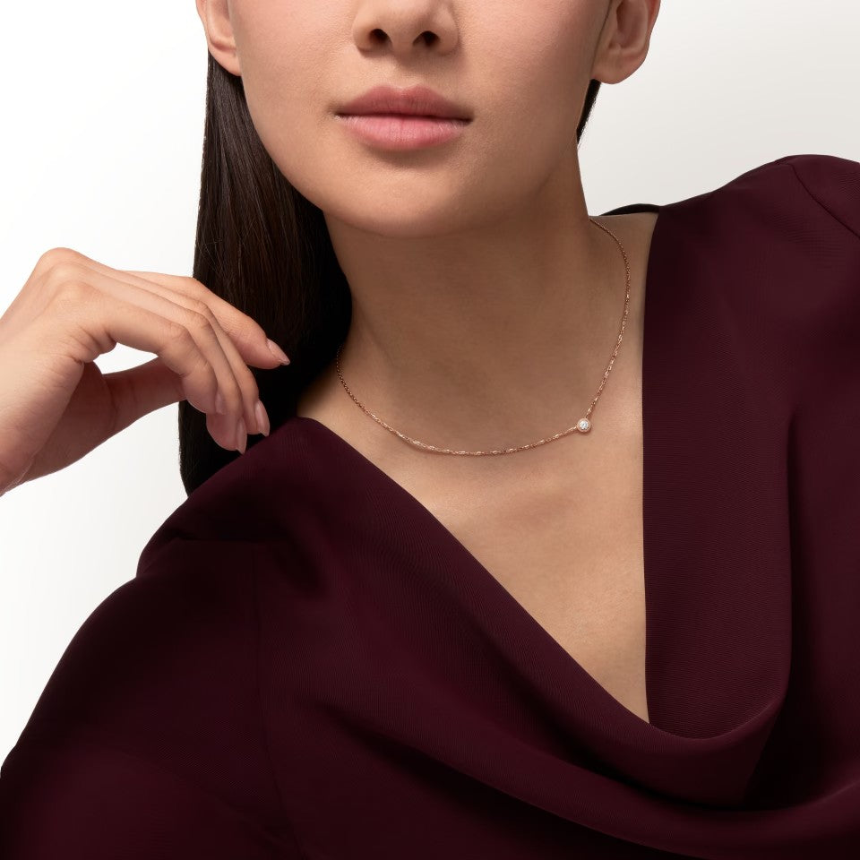 [✨ROSE💎]DAMOUR DIAMOND NECKLACE