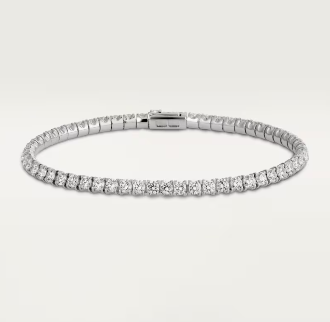[✨ROSE💎]  CLASSIC BASEBALL BRACELAT, 52 DIAMOND
