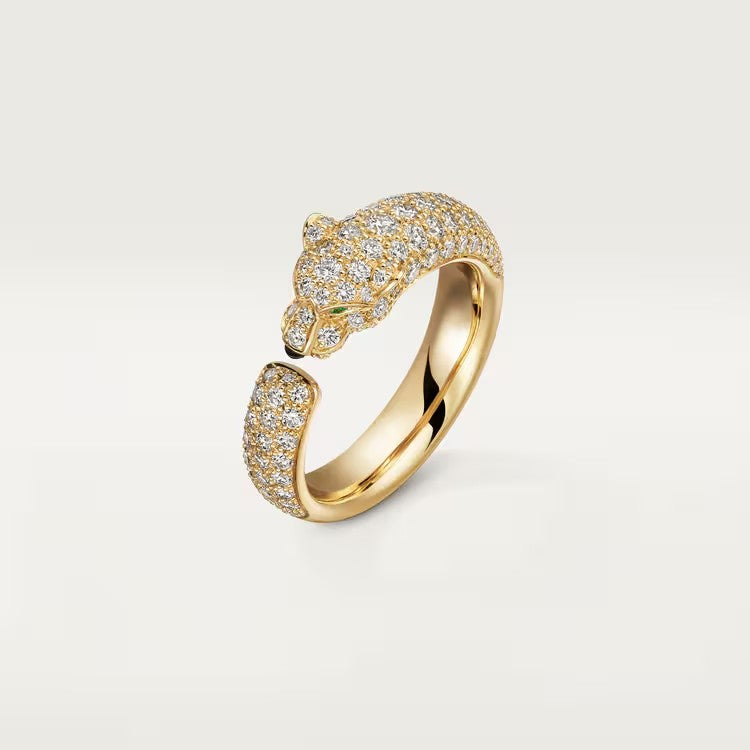 [✨ROSE💎]PANTHERE FULL DIAMOND SMALL RING