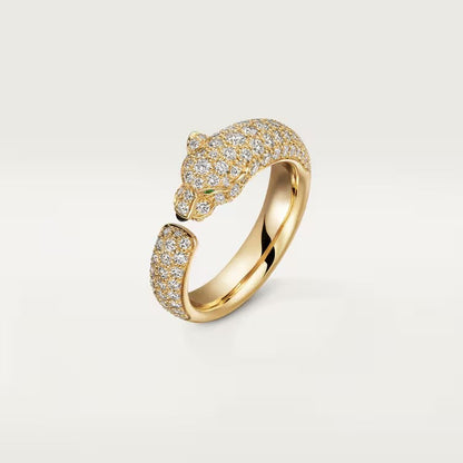 [✨ROSE💎]PANTHERE FULL DIAMOND SMALL RING