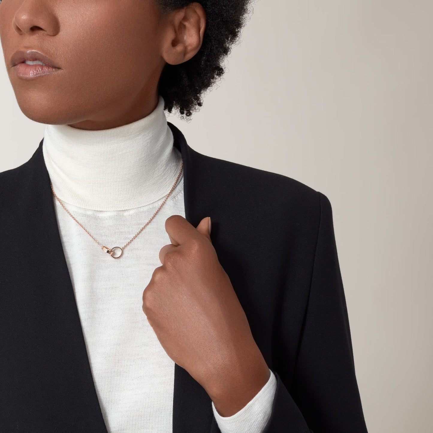 [✨ROSE💎]LOVE DOUBLE RING NECKLACE