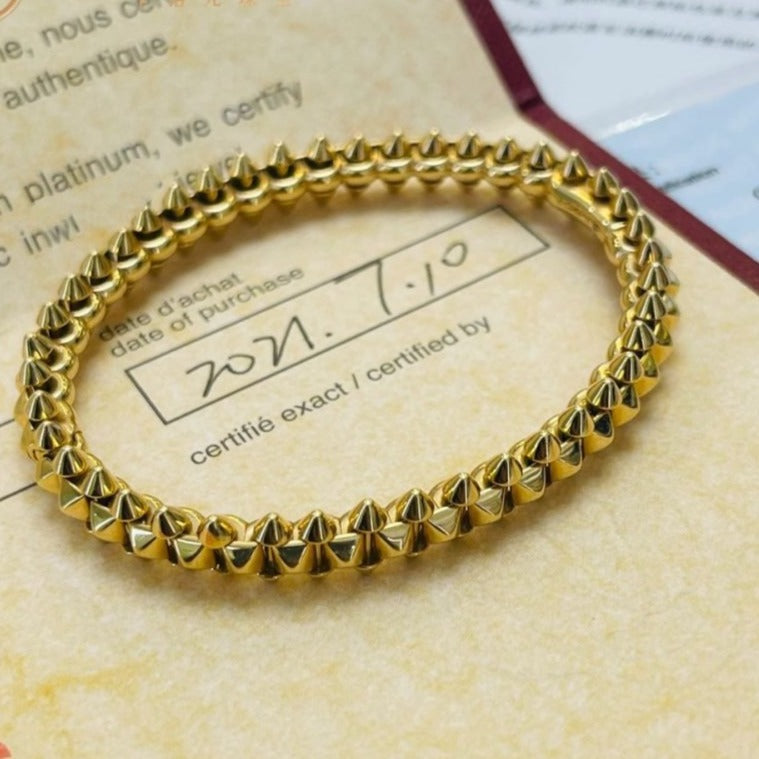 [✨ROSE💎]CLASH GOLD BRACELET