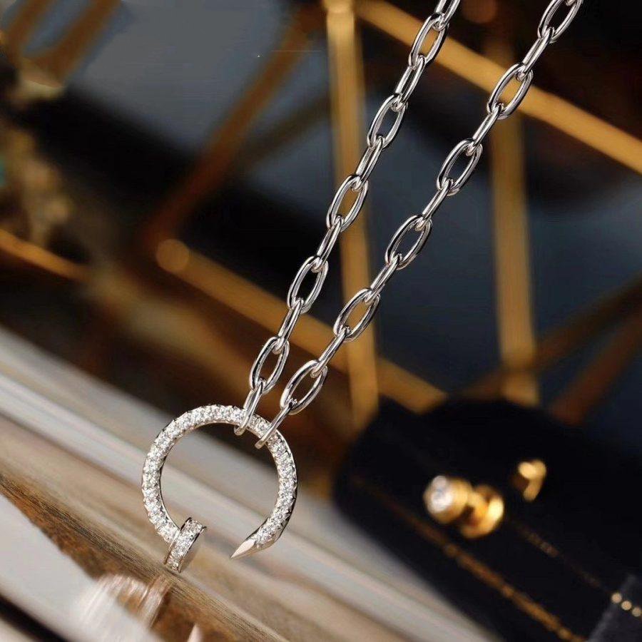 [✨ROSE💎]JUSTE NECKLACE FULL DIAMONDS