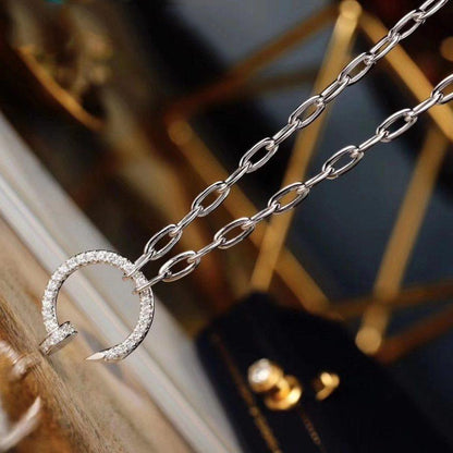 [✨ROSE💎]JUSTE NECKLACE FULL DIAMONDS