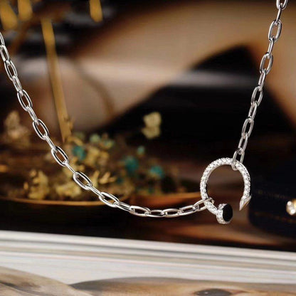 [✨ROSE💎]JUSTE NECKLACE FULL DIAMONDS