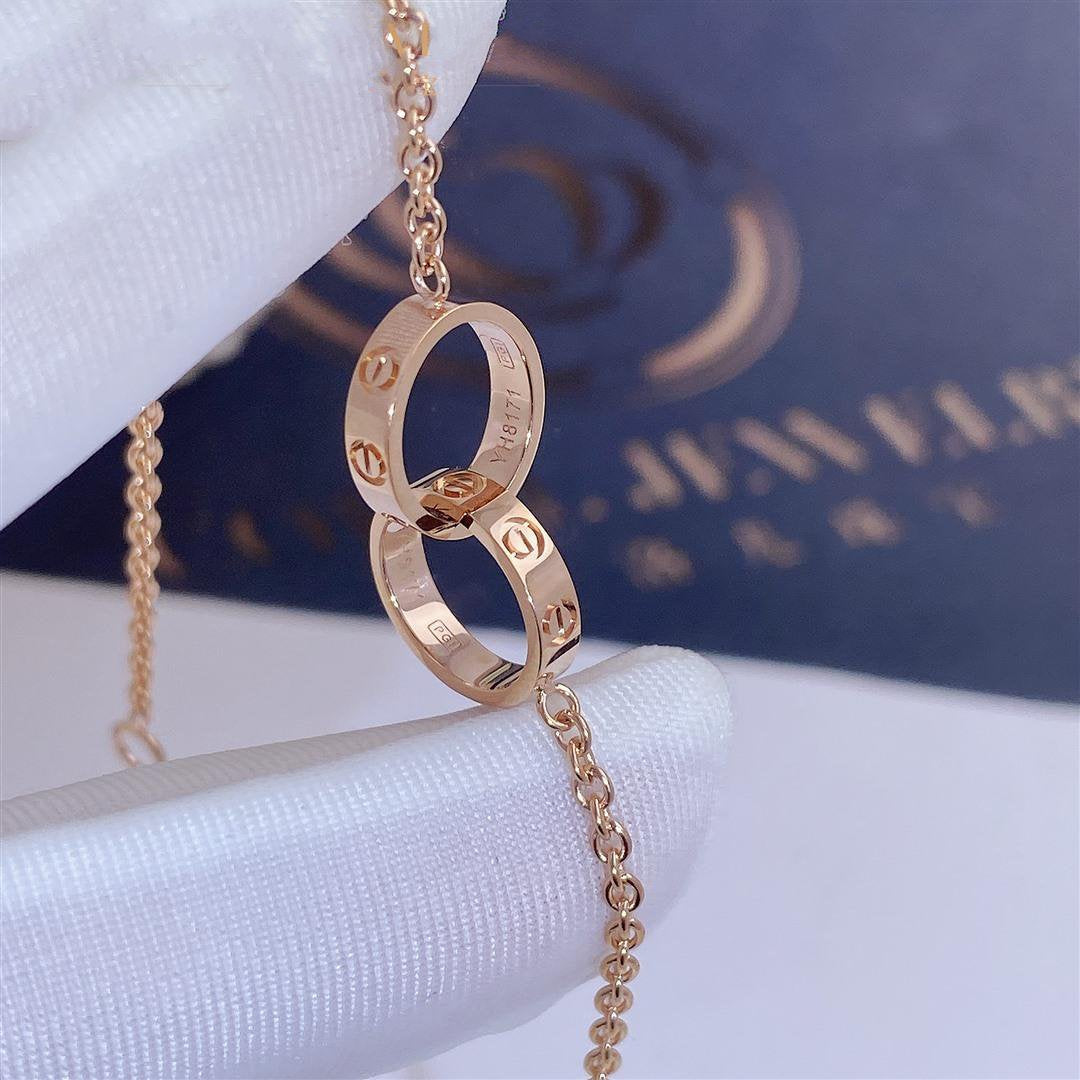 [✨ROSE💎]LOVE BRACELET DOUBLE RING