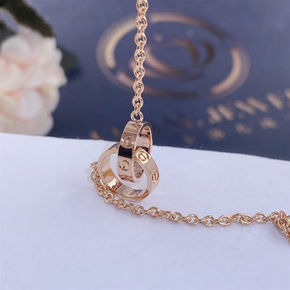 [✨ROSE💎]LOVE BRACELET DOUBLE RING