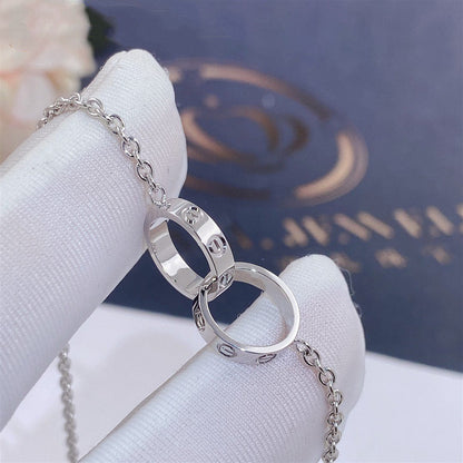 [✨ROSE💎]LOVE BRACELET DOUBLE RING