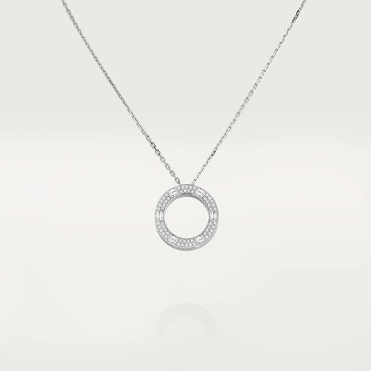 [✨ROSE💎]LOVE NECKLACE ADJUSTABLE SILVER