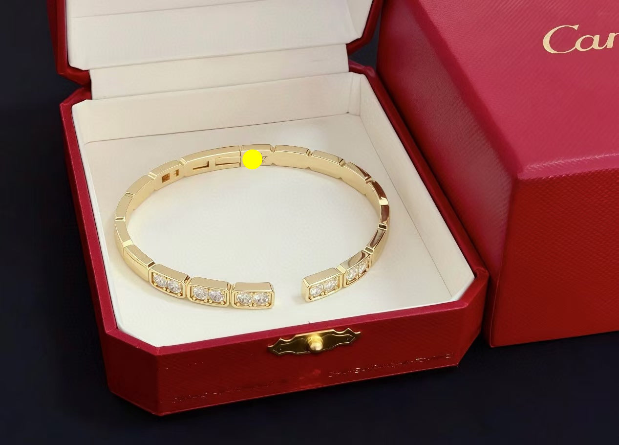 [✨ROSE💎 jewelrys]LOVE DIAMOND OPEN  BRACELET