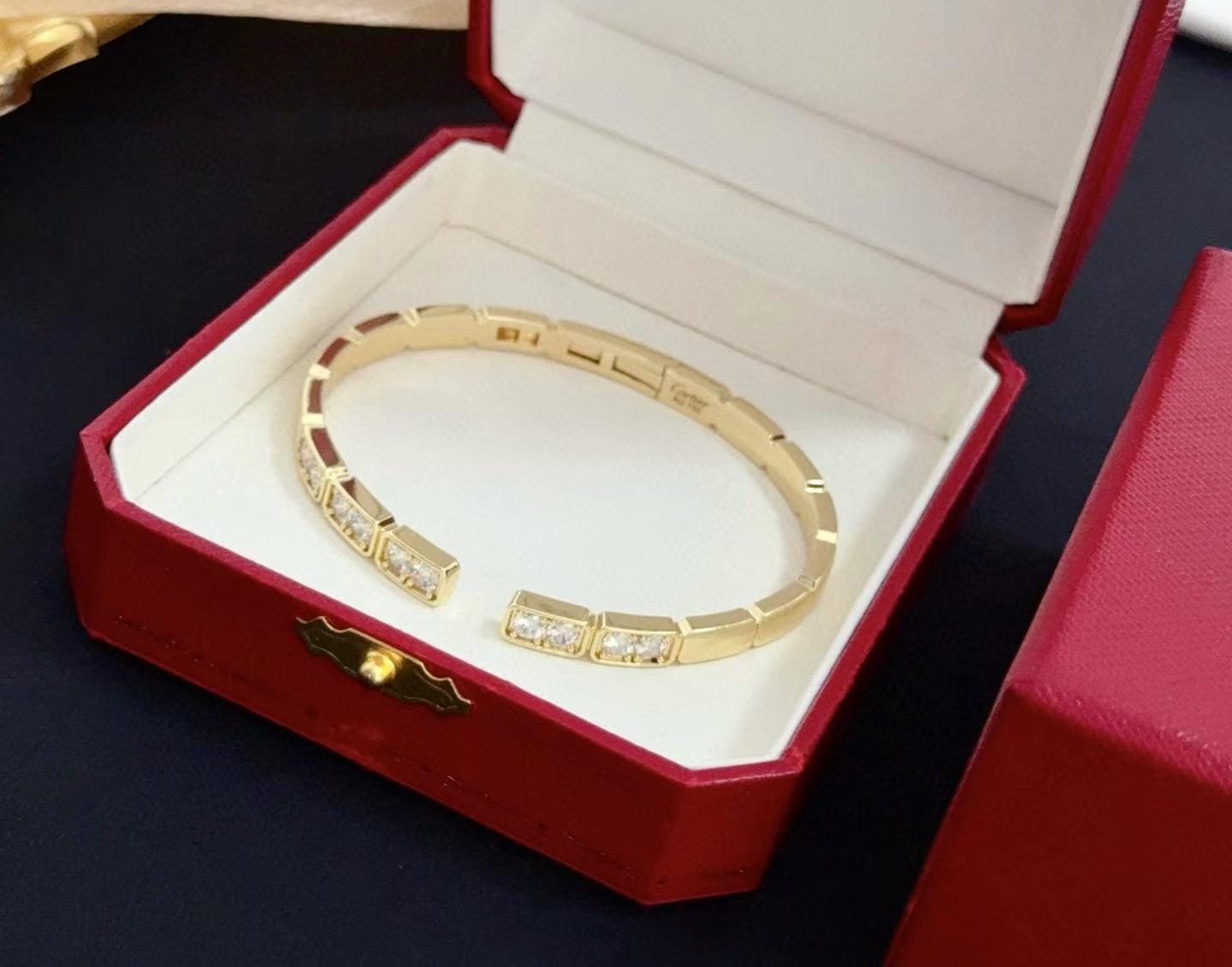 [✨ROSE💎 jewelrys]LOVE DIAMOND OPEN  BRACELET