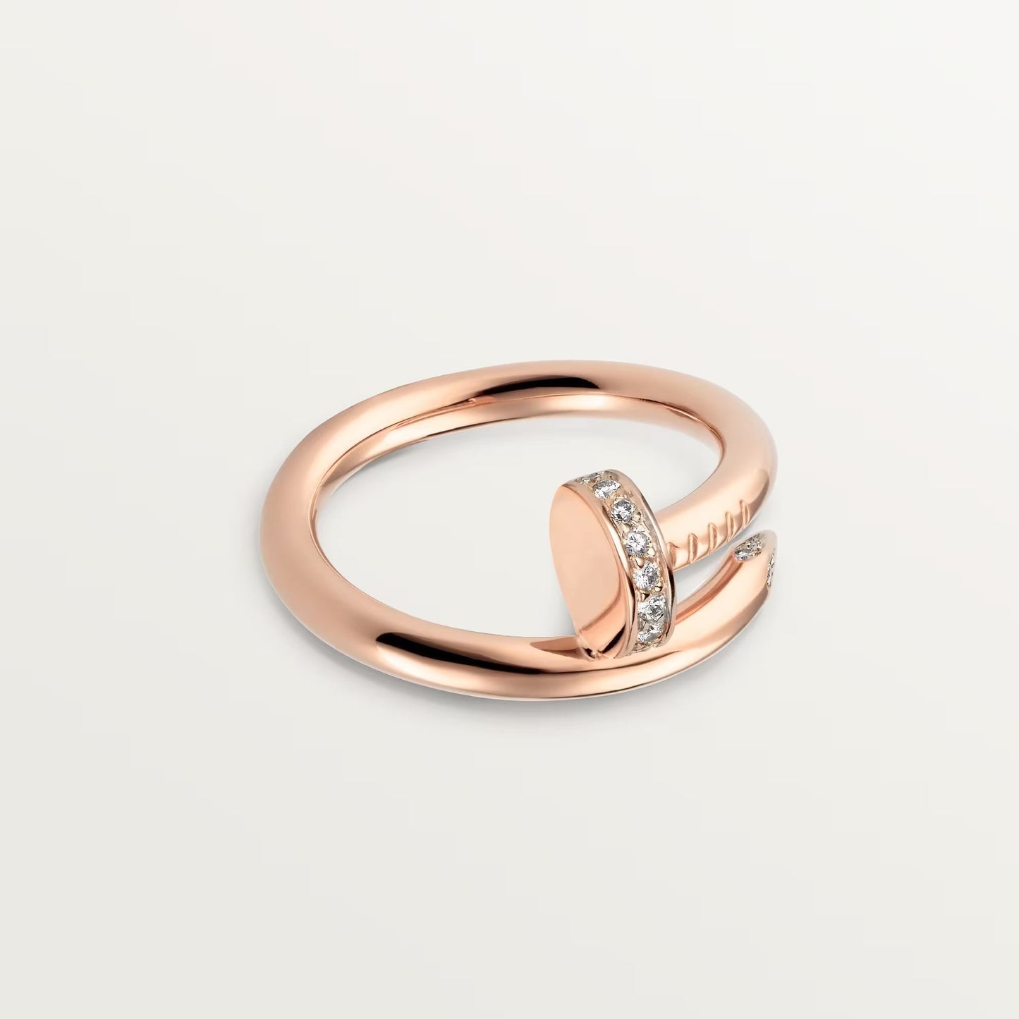 [✨ROSE💎]JUSTE RING 2.6MM HALF DIAMOND