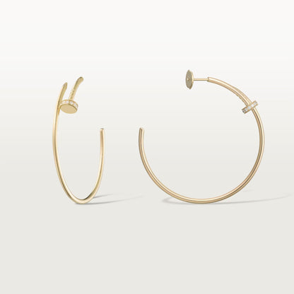 [✨ROSE💎]JUSTE HALF DIAMOND LARGE EARRINGS