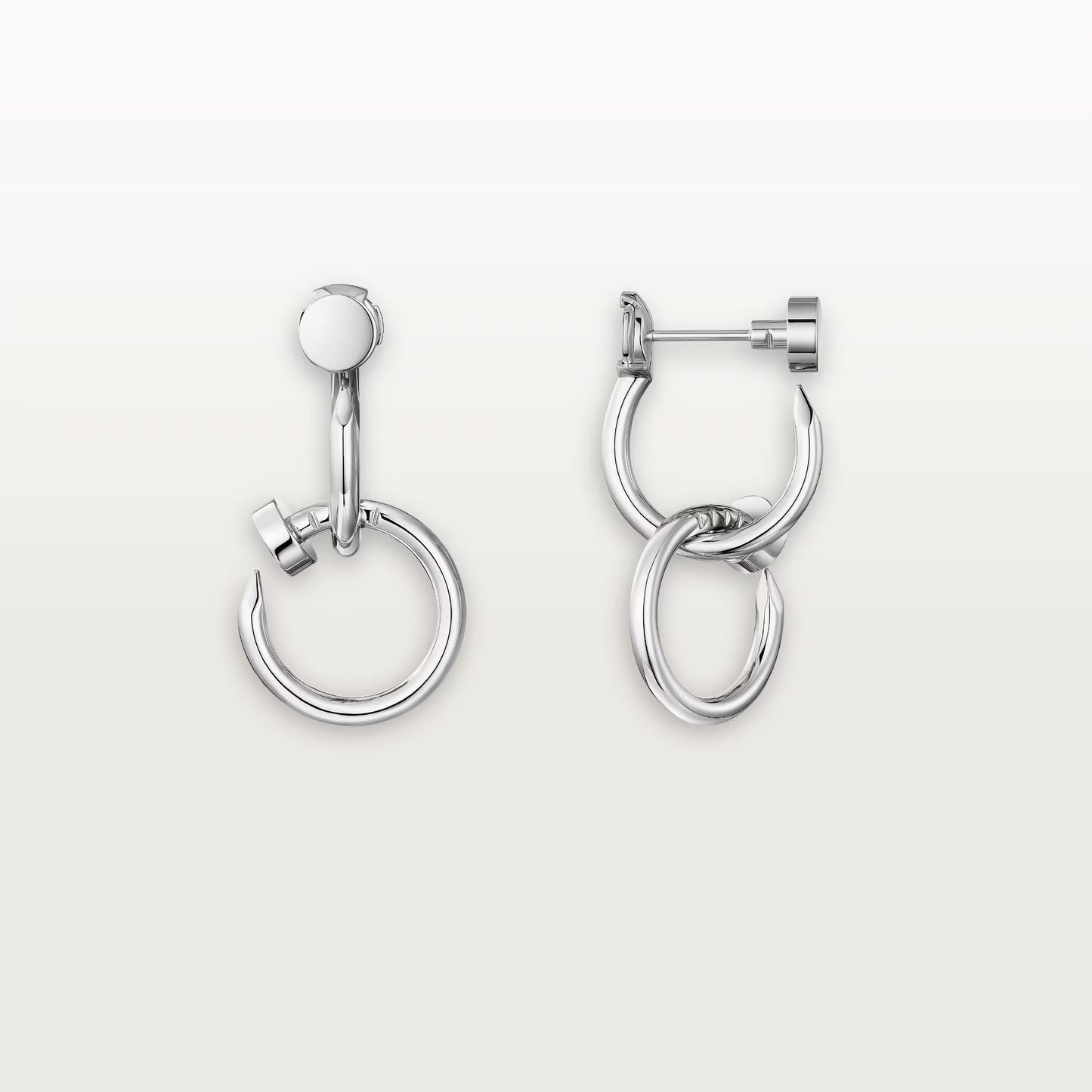[✨ROSE💎]JUSTE NO DIAMOND DOUBLE EARRINGS