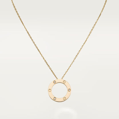 [✨ROSE💎]LOVE NECKLACE 16MM 3 DIAMONDS