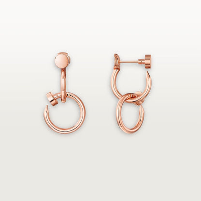[✨ROSE💎]JUSTE NO DIAMOND DOUBLE EARRINGS