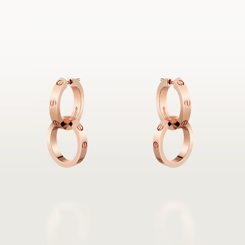 [✨ROSE💎]LOVE 3.3MM DANGLE EARRINGS