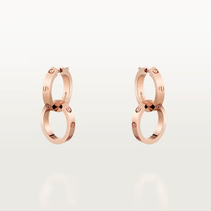 [✨ROSE💎]LOVE 3.3MM DANGLE EARRINGS