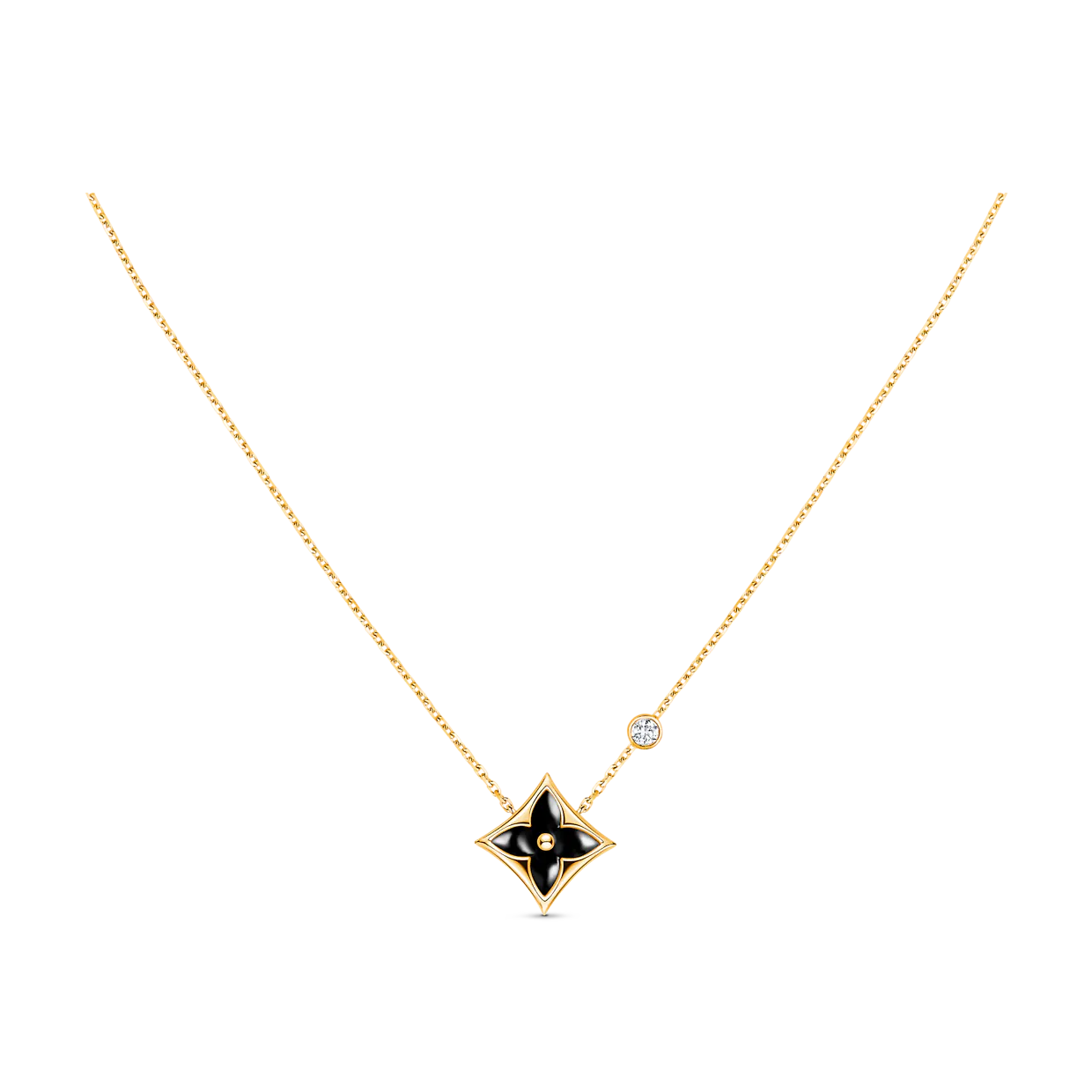 [✨ROSE💎]STAR BLACK MOP NECKLACE