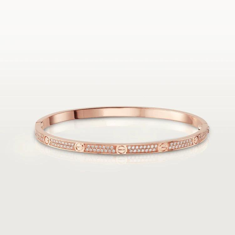 [✨ROSE💎]LOVE BRACELET 3.65MM DIAMOND-PAVED