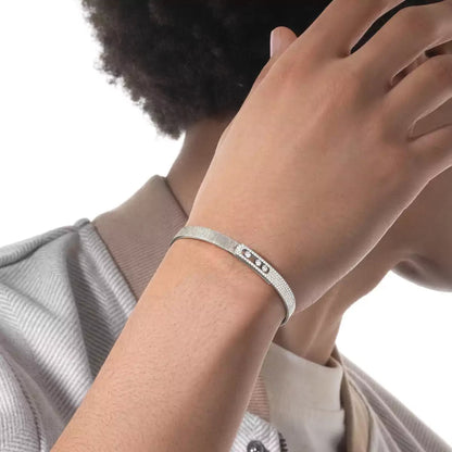[✨ROSE💎]Move Noa Ciselé half pavé bangle