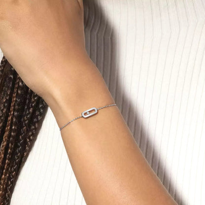 [✨ROSE💎]Move Uno Diamond Bracelet