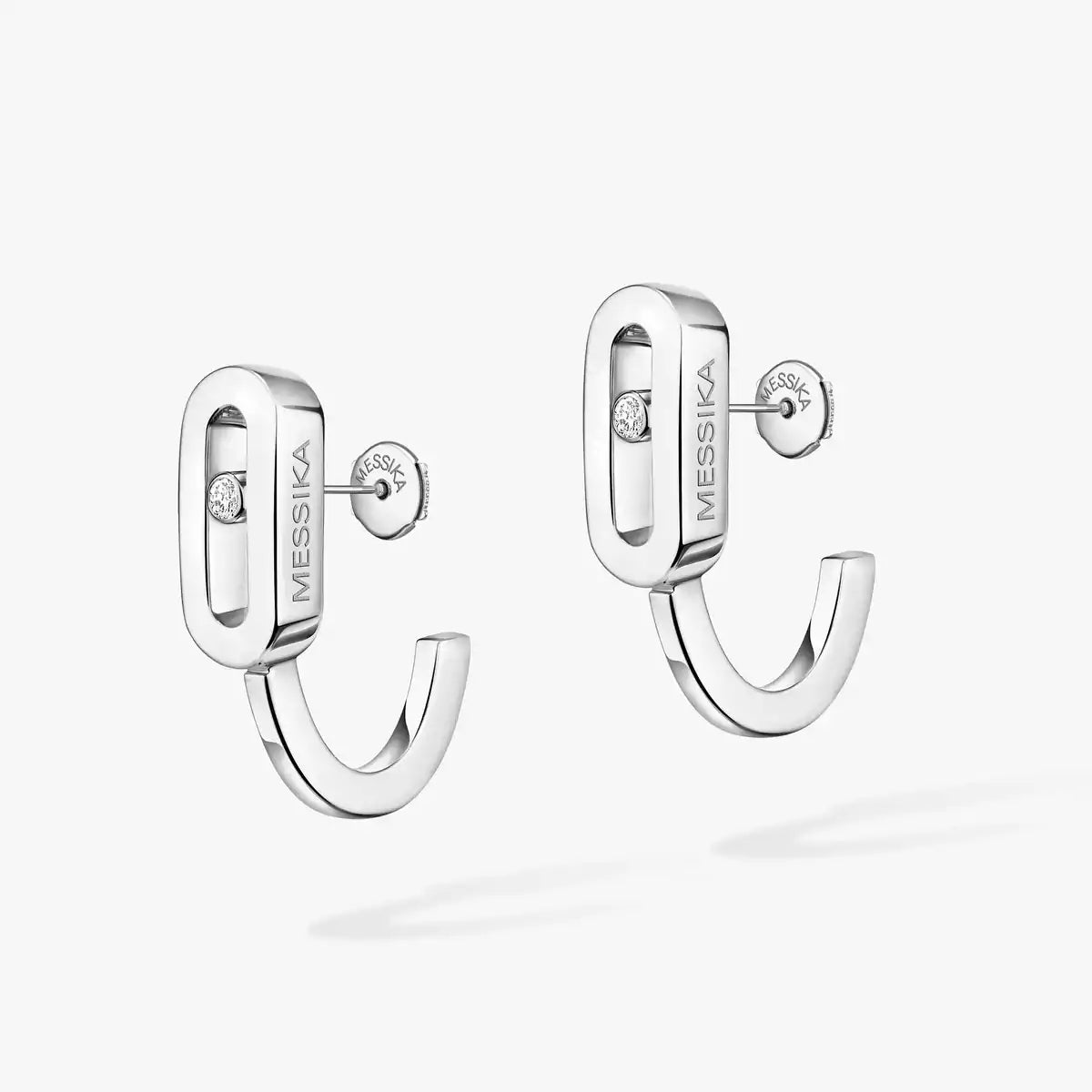 [✨ROSE💎]Diamond Mini Hoop Earrings Move Classique