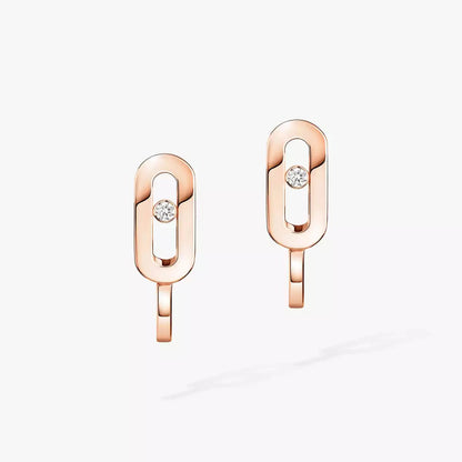 [✨ROSE💎]Diamond Mini Hoop Earrings Move Classique