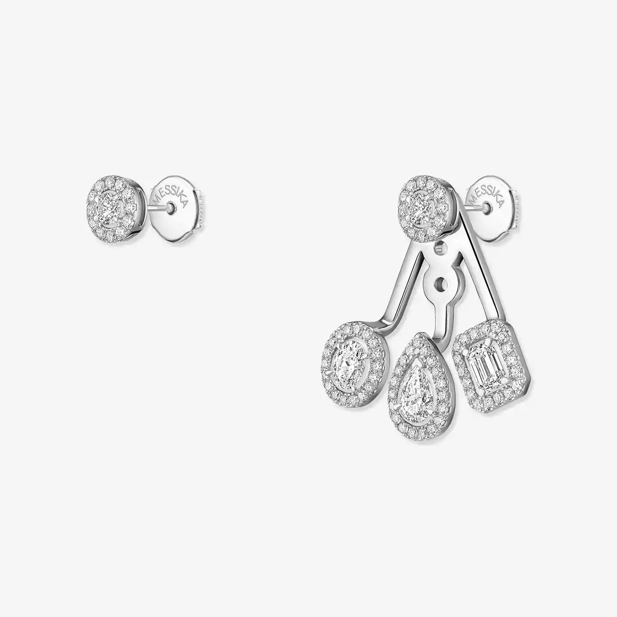 [✨ROSE💎] My Twin Trio  Diamond Earrings