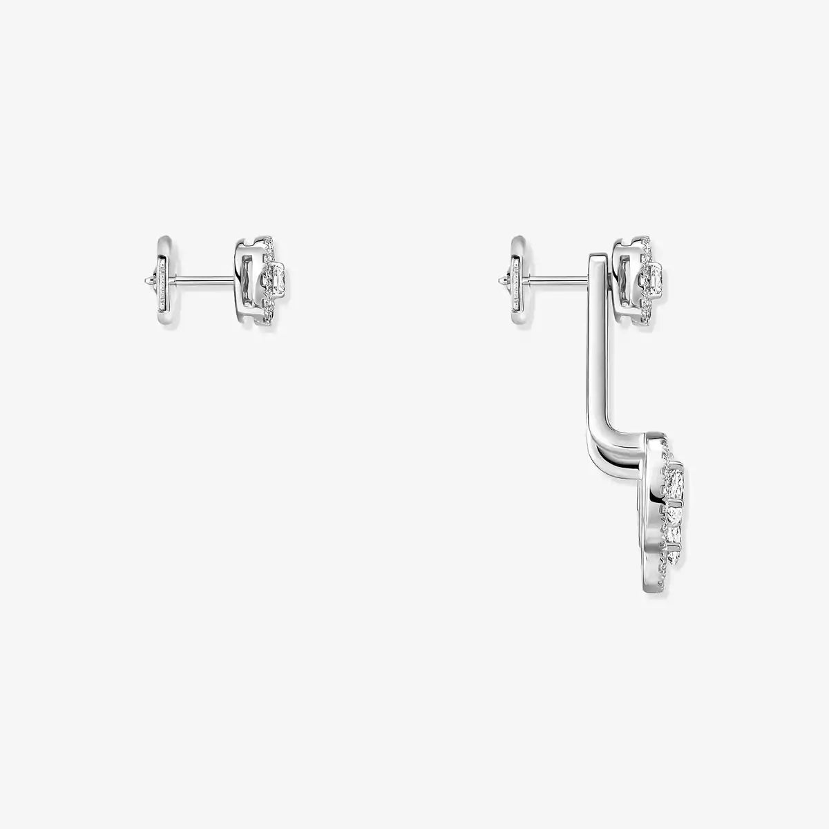 [✨ROSE💎] My Twin Trio  Diamond Earrings