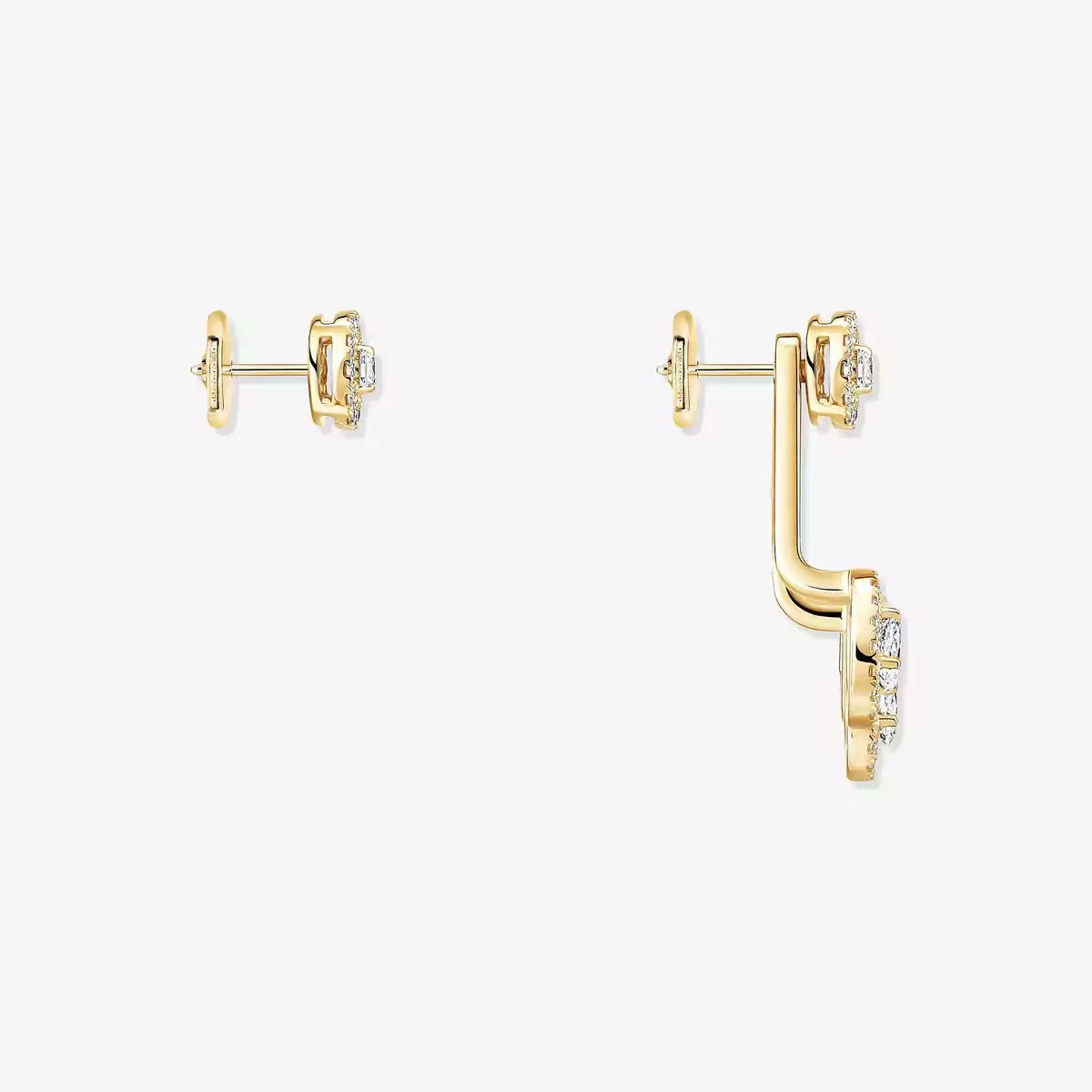 [✨ROSE💎] My Twin Trio  Diamond Earrings