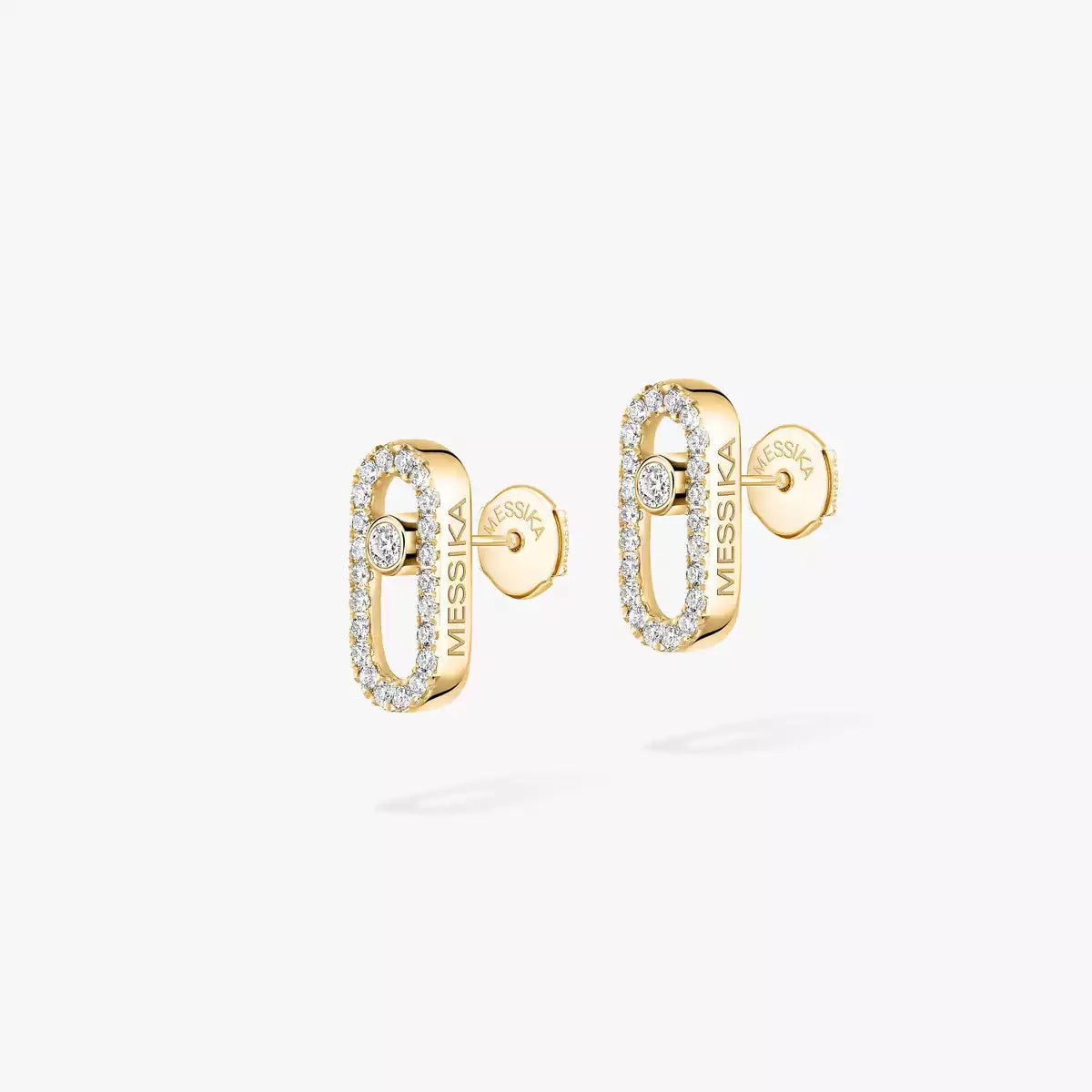 [✨ROSE💎]Move Uno Diamond Earrings