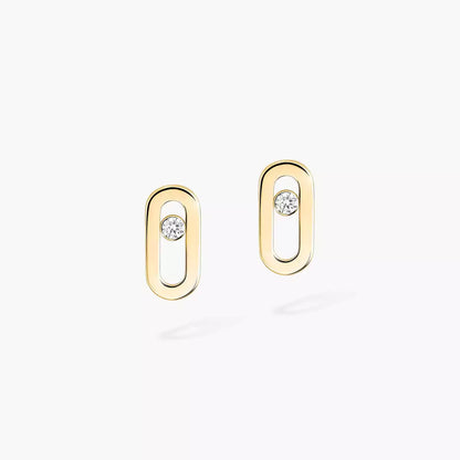 [✨ROSE💎]Move Uno Diamond Stud Earrings
