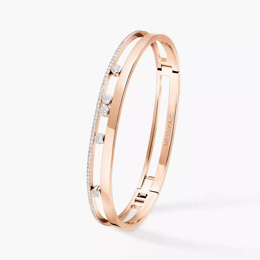 [✨ROSE💎]Move Romane Diamond Bangle Bracelet