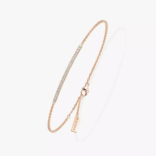 [✨ROSE💎]Diamond Thin Bangle 0.15ct My Twin Toi & Moi