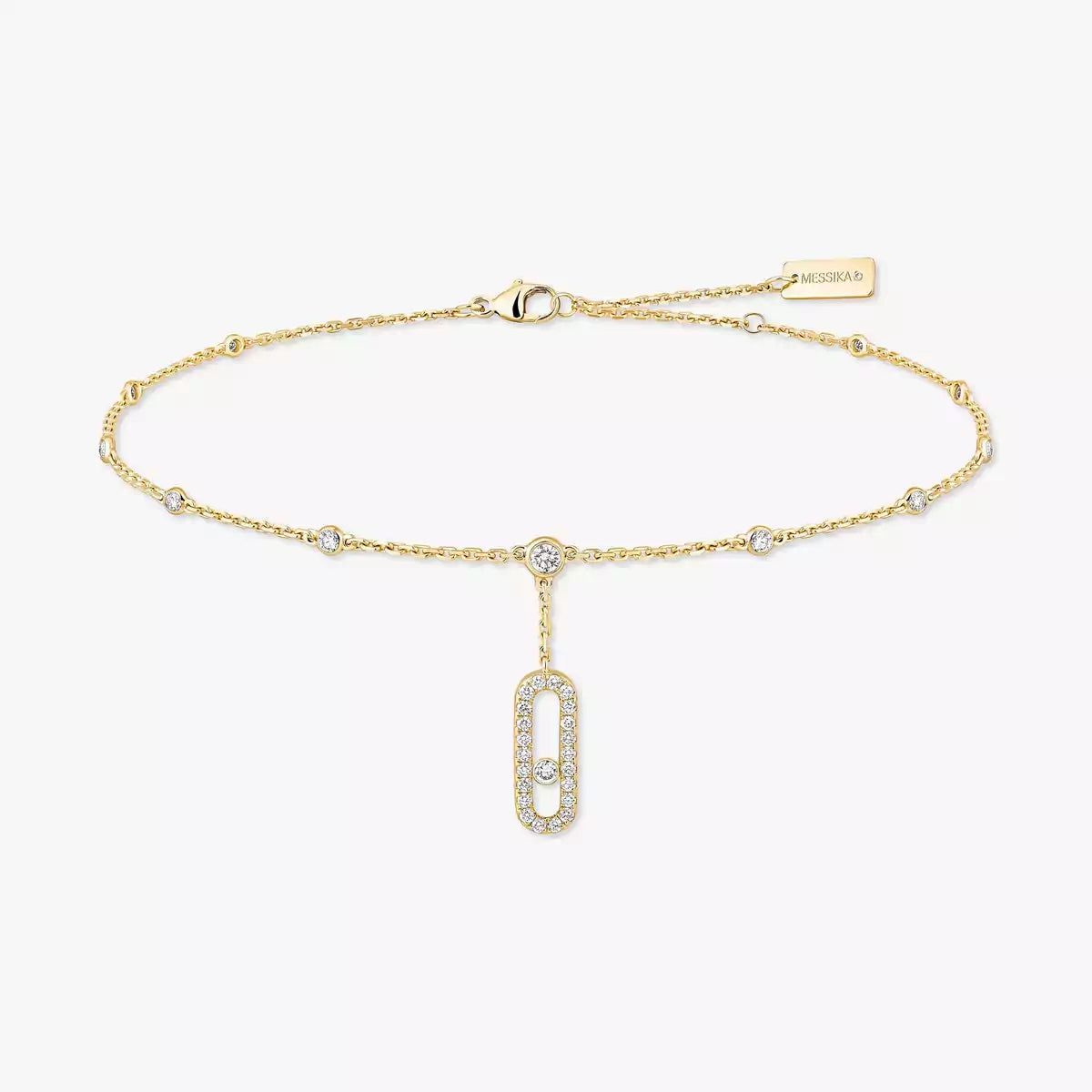 [✨ROSE💎] Move Uno pavé ankle bracelet