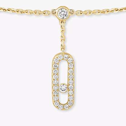 [✨ROSE💎] Move Uno pavé ankle bracelet