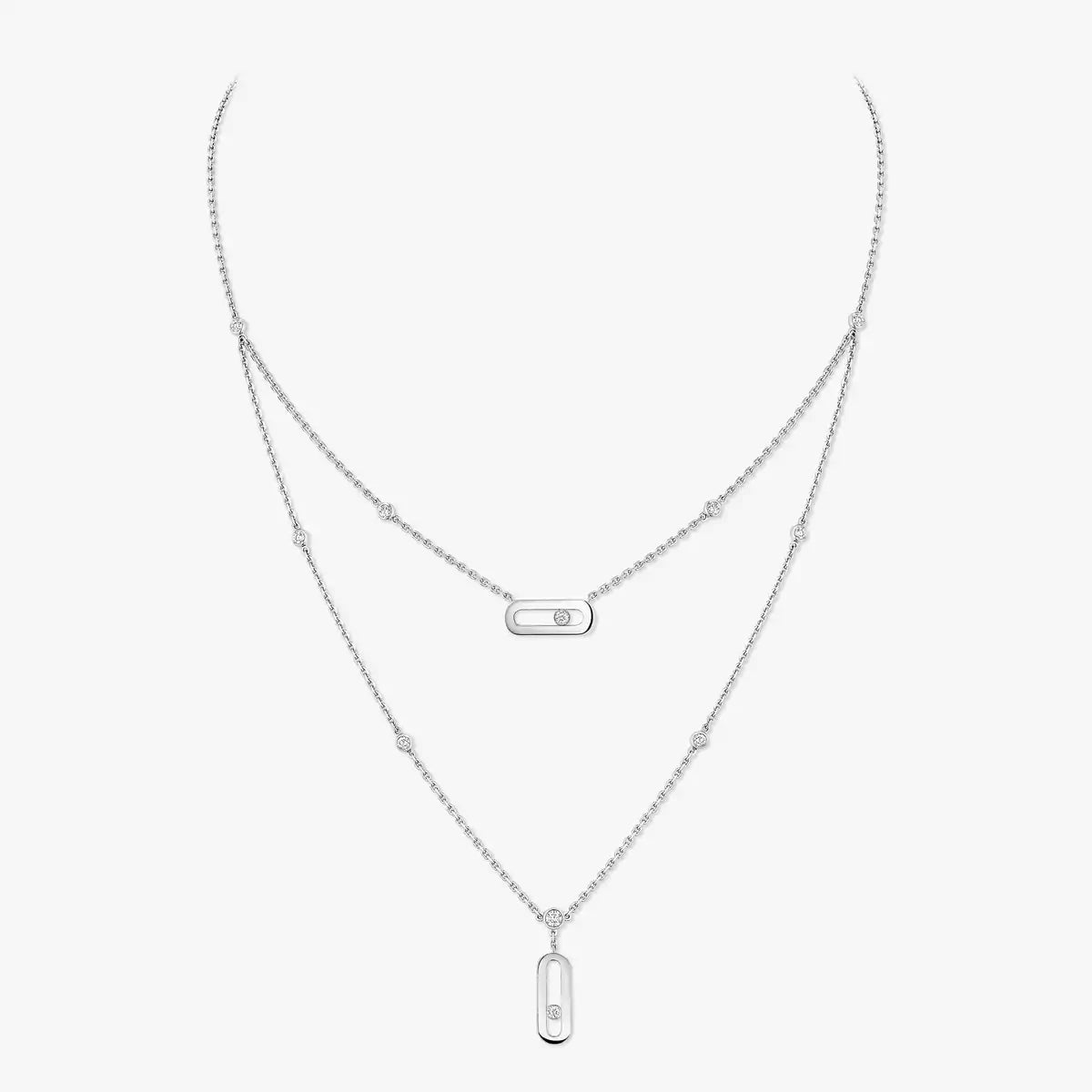 [✨ROSE💎] Move Uno Diamond Necklace