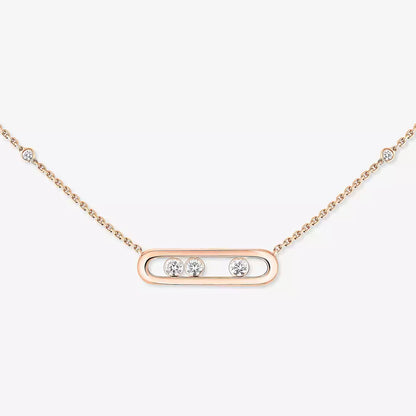 [✨ROSE💎] Baby Move Gold Diamond Necklace