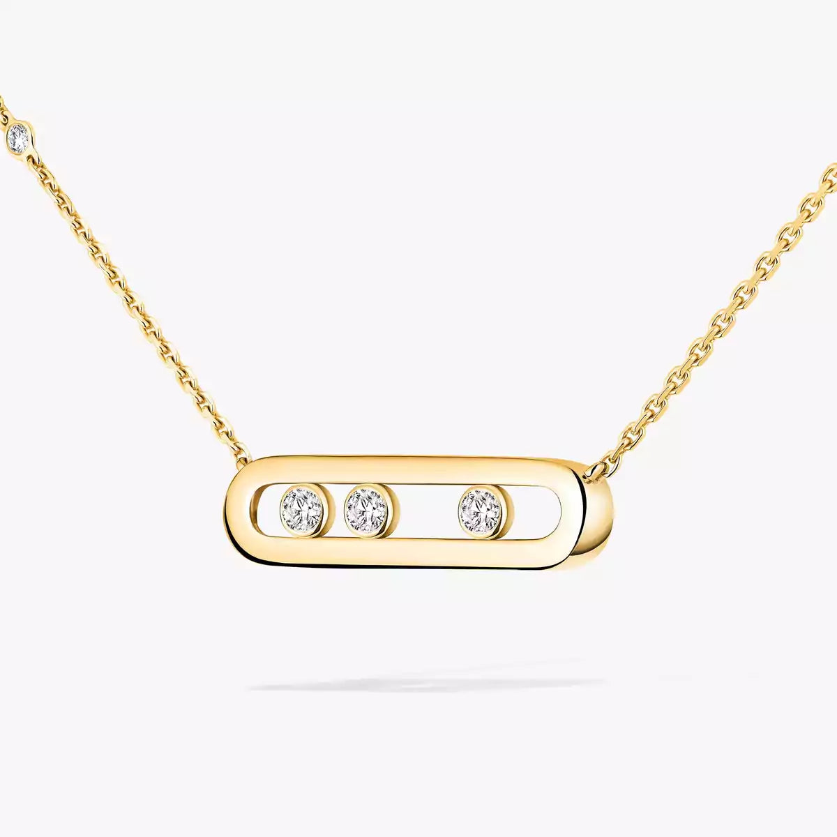[✨ROSE💎] Baby Move Gold Diamond Necklace