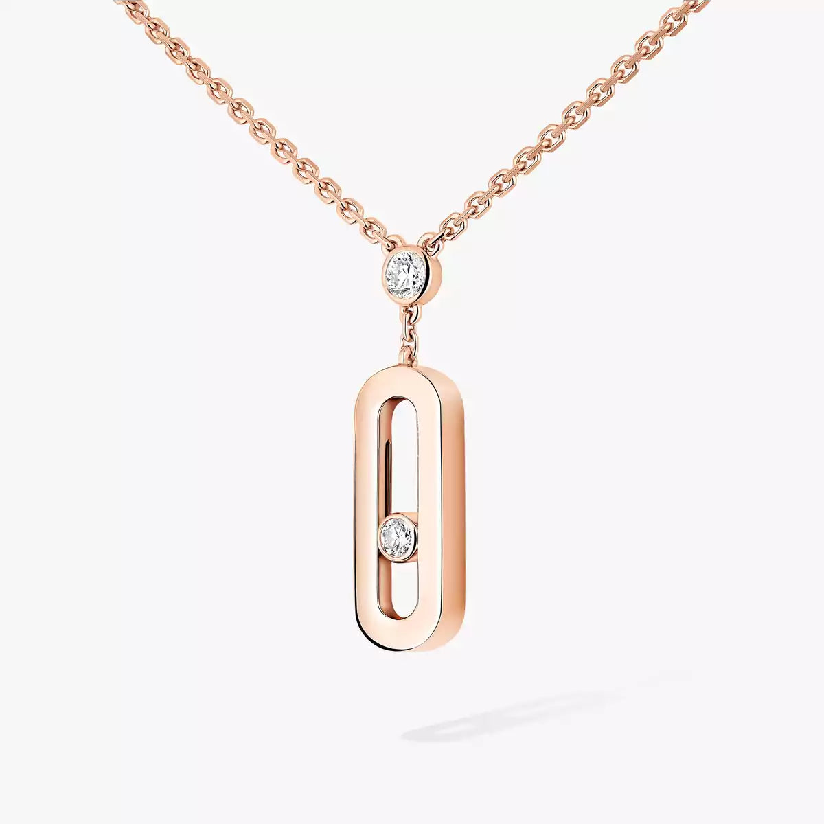 [✨ROSE💎] Move Uno Gold Diamond Long Necklace