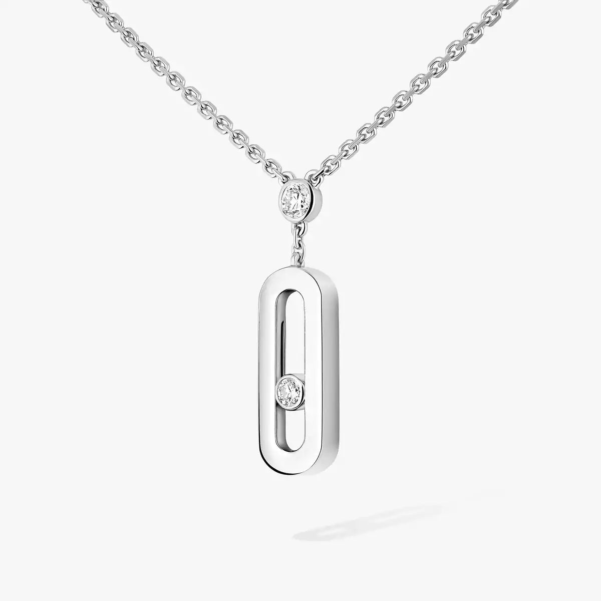 [✨ROSE💎] Move Uno Gold Diamond Long Necklace