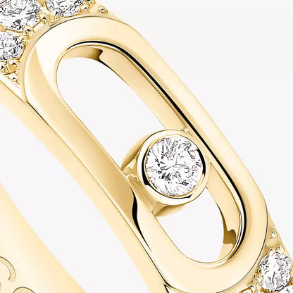 [✨ROSE💎]Move Joaillerie Pave_ Diamond Wedding Ring
