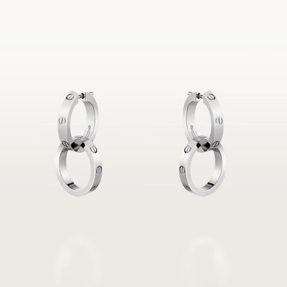 [✨ROSE💎]LOVE 3.3MM DANGLE EARRINGS